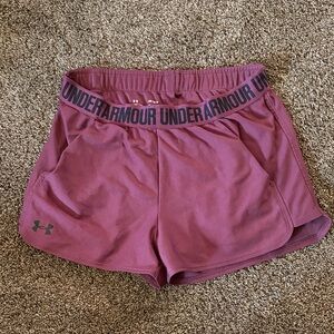 Under Armour Women's Burgundy Athletic Shorts